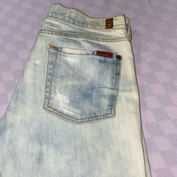 7 for all Mankind Ripped Jeans Ripped Patch Look - Picture 6 of 9